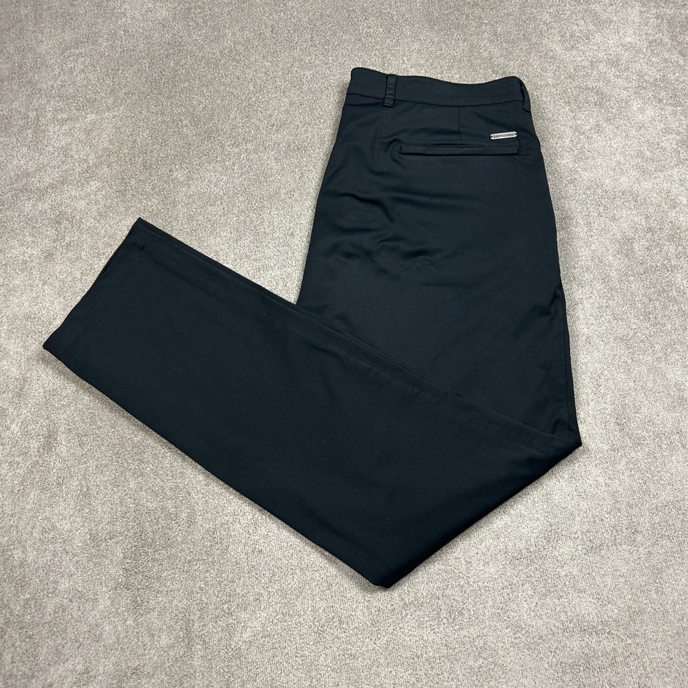 Twillory Mens Performance Pants Black Technical Fabric Tailored Fit 36x34 Chino
